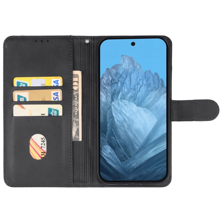 For Google Pixel 9 Pro XL Leather Phone Case(Black) - Google Cases by PMC Jewellery | Online Shopping South Africa | PMC Jewellery | Buy Now Pay Later Mobicred