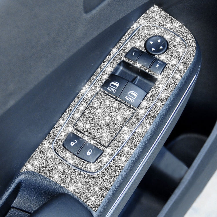 For Dodge Charger 2011-2014 9pcs/Set Car Window Lift Panel Diamond Decorative Sticker, Left-hand Drive - Car Interior Mouldings by PMC TechLife | Online Shopping South Africa | PMC TechLife | Buy Now Pay Later Mobicred