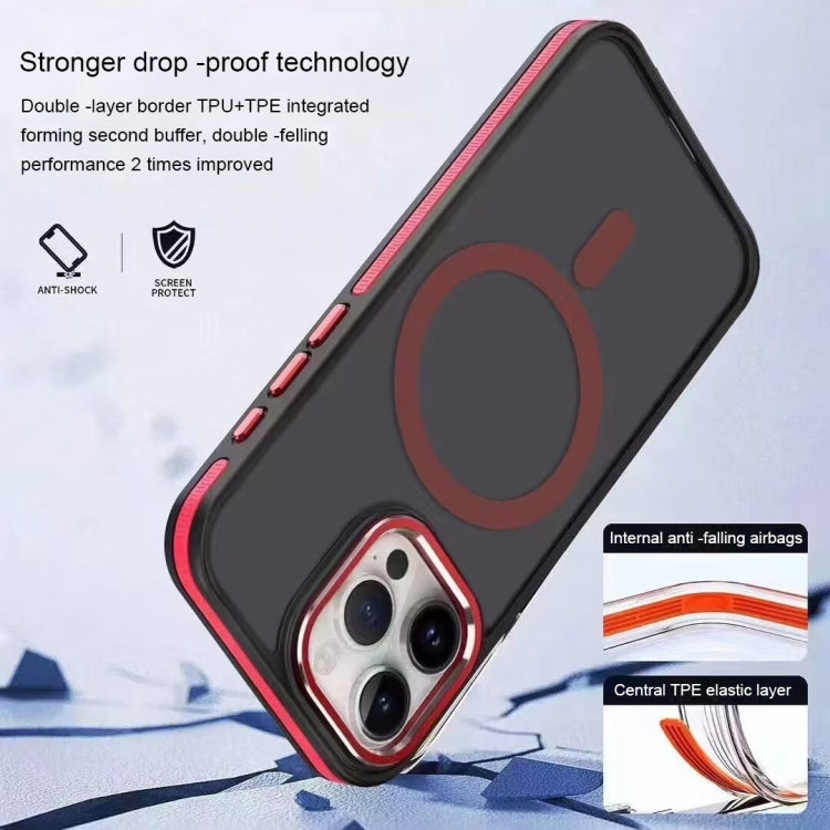 For iPhone 11 Two-color Frosted MagSafe Magnetic Phone Case(Purple) - iPhone 11 Cases by PMC TechLife | Online Shopping South Africa | PMC TechLife