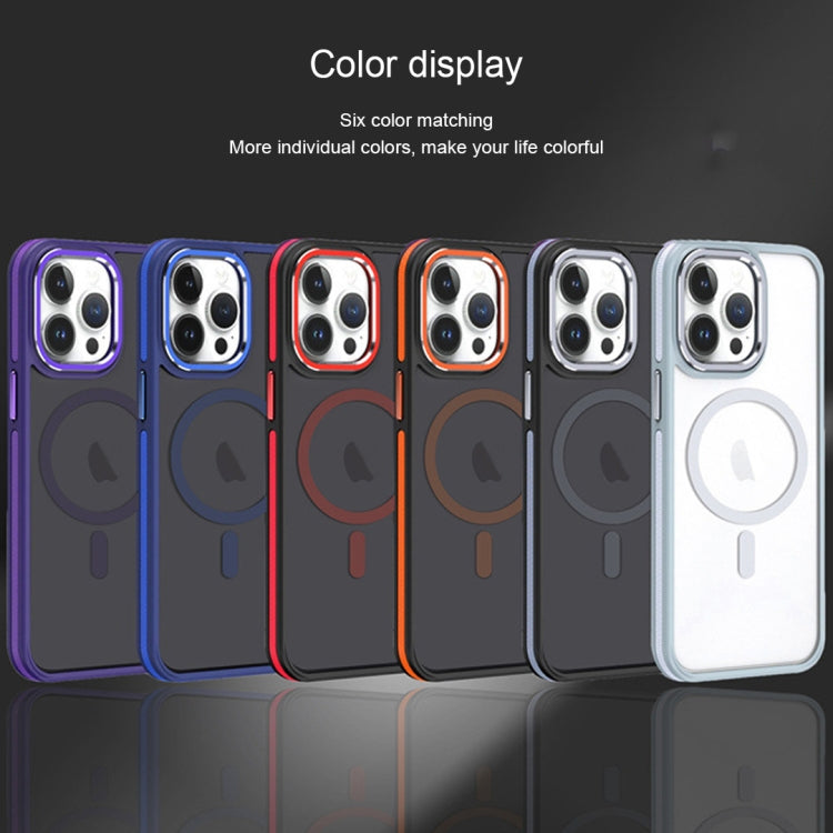 For iPhone 14 Pro Two-color Frosted MagSafe Magnetic Phone Case(Red) - iPhone 14 Pro Cases by PMC TechLife | Online Shopping South Africa | PMC TechLife