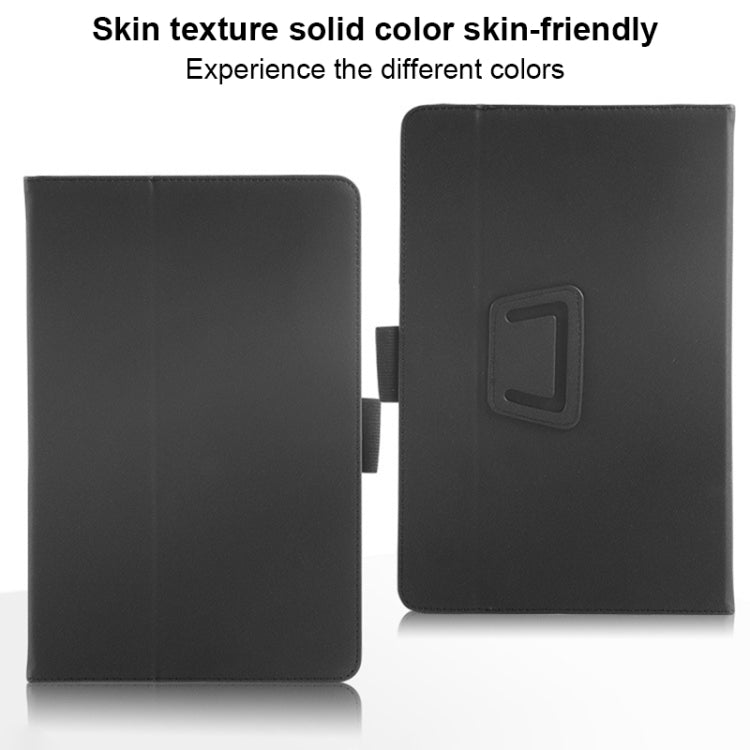For TCL NxtPaper 11 2-Folding Leather Tablet Case with Handrest & Pen Slot(Black) - Others by PMC TechLife | Online Shopping South Africa | PMC TechLife | Buy Now Pay Later Mobicred