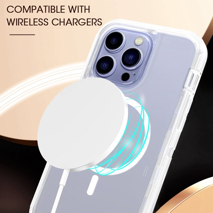For iPhone 15 Pro Shockproof MagSafe Magnetic Phone Case(Transparent) - iPhone 15 Pro Cases by PMC TechLife | Online Shopping South Africa | PMC TechLife