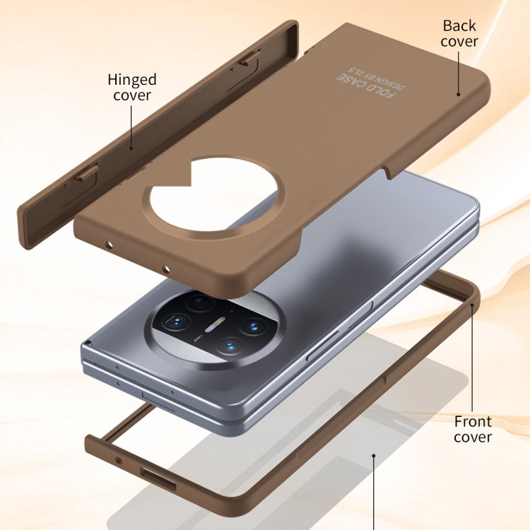 For Huawei Mate X3 Extraordinary Series Hinged Folding Full Coverage Phone Case with Pen Slot & Stylus(White) - Huawei Cases by PMC TechLife | Online Shopping South Africa | PMC TechLife | Buy Now Pay Later Mobicred