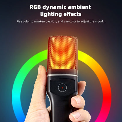 Yanmai SF-777W 2.4G Wireless Gaming Desktop Microphone with RGB Light & Blowout Net - Microphone by Yanmai | Online Shopping South Africa | PMC Jewellery | Buy Now Pay Later Mobicred