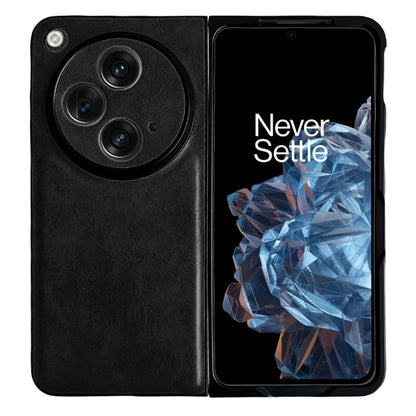 For OPPO Find N3 / OnePlus Open Crazy Horse Texture PU + PC Phone Case(Black) - Find N3 Cases by PMC Jewellery | Online Shopping South Africa | PMC Jewellery