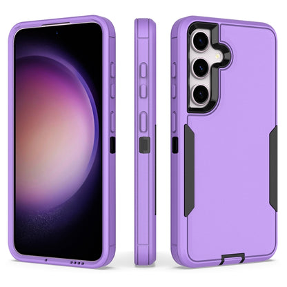 For Samsung Galaxy S25+ / S24+ 5G Magnetic 2 in 1 PC Hybrid TPU Phone Case(Purple+Black) - Galaxy S24+ 5G Cases by PMC Jewellery | Online Shopping South Africa | PMC Jewellery | Buy Now Pay Later Mobicred