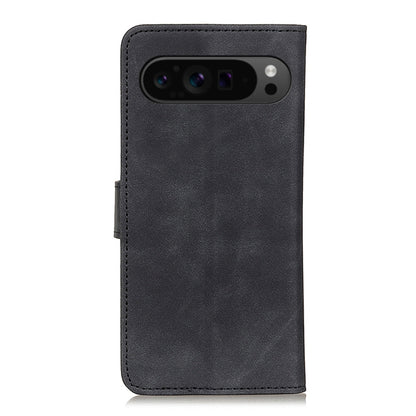 For Google Pixel 9 Pro KHAZNEH Retro Texture Flip Leather Phone Case(Black) - Google Cases by PMC Jewellery | Online Shopping South Africa | PMC Jewellery | Buy Now Pay Later Mobicred