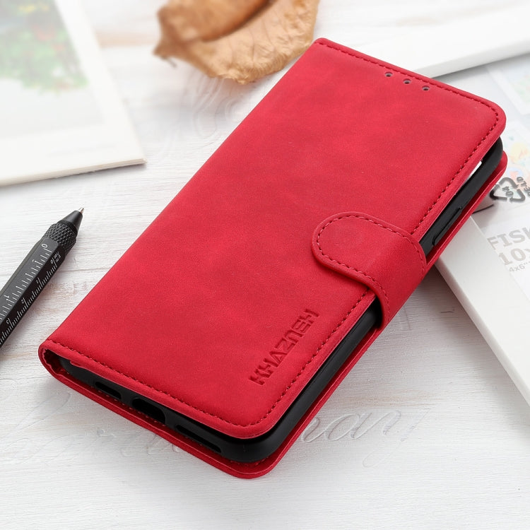 For Google Pixel 9 KHAZNEH Retro Texture Flip Leather Phone Case(Red) - Google Cases by PMC Jewellery | Online Shopping South Africa | PMC Jewellery | Buy Now Pay Later Mobicred