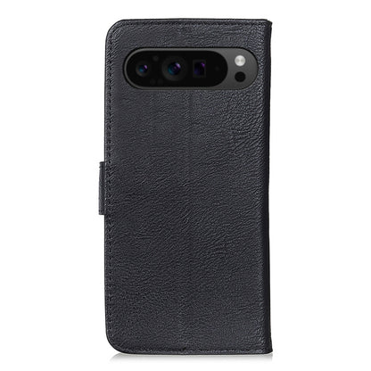 For Google Pixel 9 Pro KHAZNEH Cowhide Texture Horizontal Flip Leather Phone Case(Black) - Google Cases by PMC Jewellery | Online Shopping South Africa | PMC Jewellery | Buy Now Pay Later Mobicred