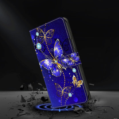 For Motorola Moto G54 Crystal 3D Shockproof Protective Leather Phone Case(Diamond Butterfly) - Motorola Cases by PMC Jewellery | Online Shopping South Africa | PMC Jewellery | Buy Now Pay Later Mobicred