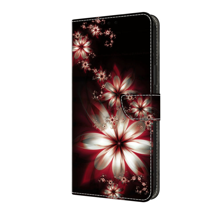For Motorola Moto G04 Crystal 3D Shockproof Protective Leather Phone Case(Fantastic Flower) - Motorola Cases by PMC TechLife | Online Shopping South Africa | PMC TechLife | Buy Now Pay Later Mobicred