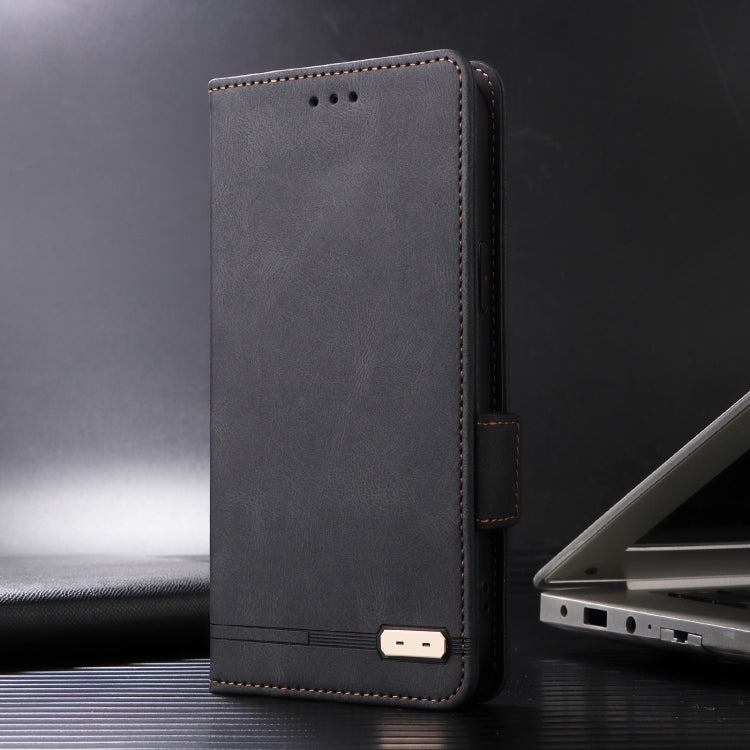 For Sony Xperia 1 VI 2024 Magnetic Clasp Leather Phone Case(Black) - Sony Cases by PMC Jewellery | Online Shopping South Africa | PMC Jewellery | Buy Now Pay Later Mobicred