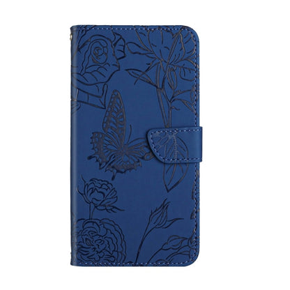 For Google Pixel 9 Pro Skin Feel Butterfly Embossed Flip Leather Phone Case(Blue) - Google Cases by PMC Jewellery | Online Shopping South Africa | PMC Jewellery | Buy Now Pay Later Mobicred