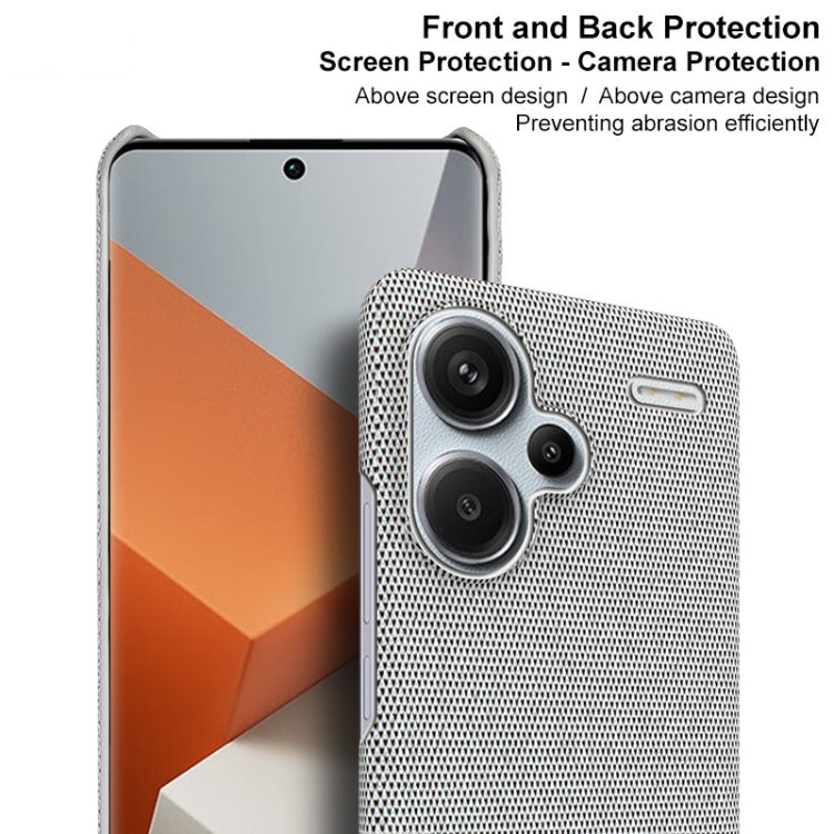 For Xiaomi Redmi Note 13 Pro+ 5G imak Ruiyi Series Cloth Texture PU + PC Phone Case(Black) - Note 13 Pro+ Cases by imak | Online Shopping South Africa | PMC TechLife