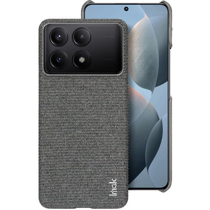 For Xiaomi Redmi K70 5G/K70 Pro 5G imak Ruiyi Series Cloth Texture PU + PC Phone Case(Dark Grey) - K70 Pro Cases by imak | Online Shopping South Africa | PMC Jewellery | Buy Now Pay Later Mobicred