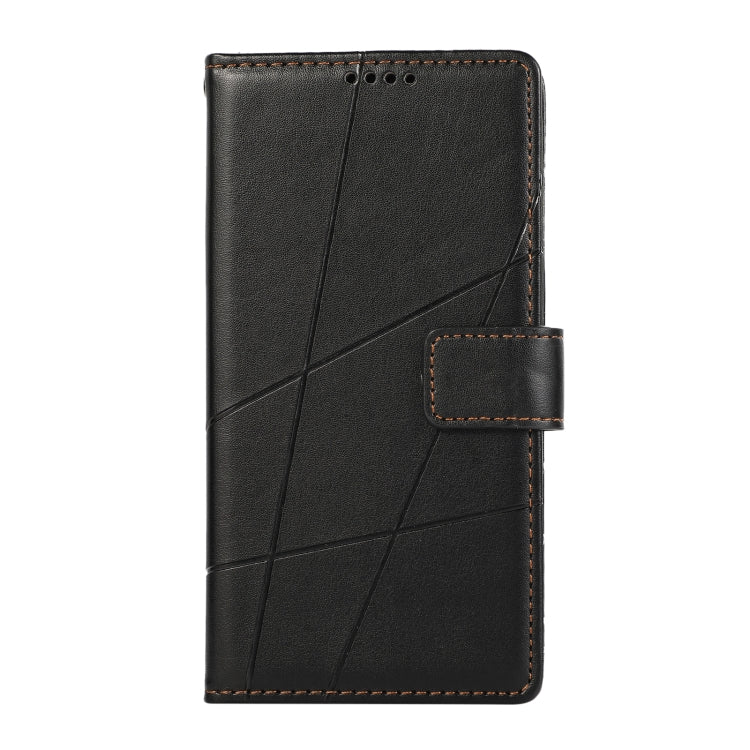 For Huawei nova 10 SE PU Genuine Leather Texture Embossed Line Phone Case(Black) - Huawei Cases by PMC TechLife | Online Shopping South Africa | PMC TechLife