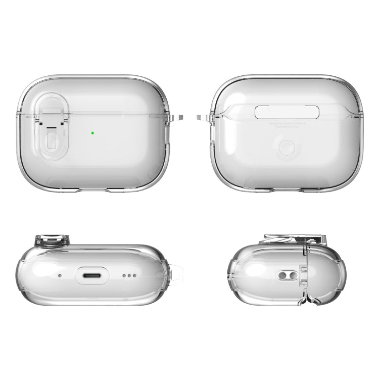 For AirPods Pro 2 Ice Crystals Shockproof Earphone Protective Case(Grey) - For AirPods Pro 2 by PMC Jewellery | Online Shopping South Africa | PMC Jewellery | Buy Now Pay Later Mobicred