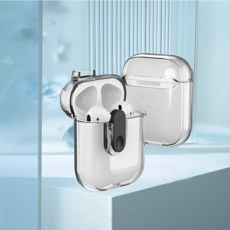 For AirPods 1 / 2 Ice Crystals Shockproof Earphone Protective Case(Grey) - For AirPods 1/2 by PMC Jewellery | Online Shopping South Africa | PMC Jewellery | Buy Now Pay Later Mobicred