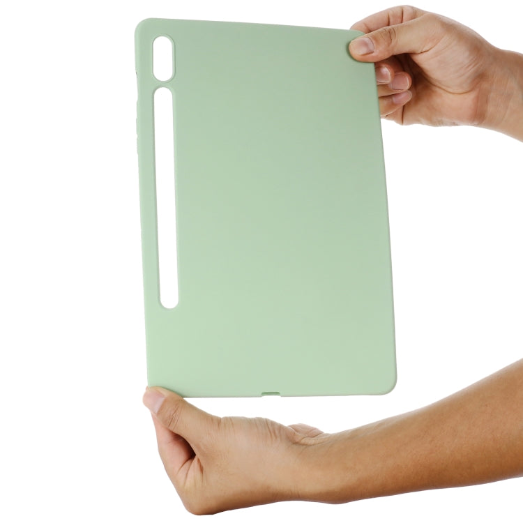 For Samsung Galaxy Tab S9 Pure Color Liquid Silicone Shockproof Tablet Case(Green) - Galaxy Tab S9 Cases by PMC Jewellery | Online Shopping South Africa | PMC Jewellery | Buy Now Pay Later Mobicred