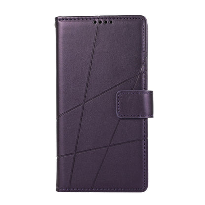 For Google Pixel 9 Pro PU Genuine Leather Texture Embossed Line Phone Case(Purple) - Google Cases by PMC Jewellery | Online Shopping South Africa | PMC Jewellery | Buy Now Pay Later Mobicred