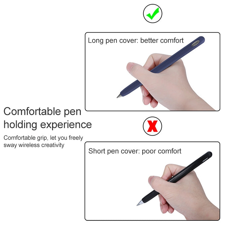 For Huawei M-pencil Stylus Touch Pen Integrated Non-slip Silicone Protective Cover(Gray) - Pencil Accessories by PMC Jewellery | Online Shopping South Africa | PMC Jewellery | Buy Now Pay Later Mobicred