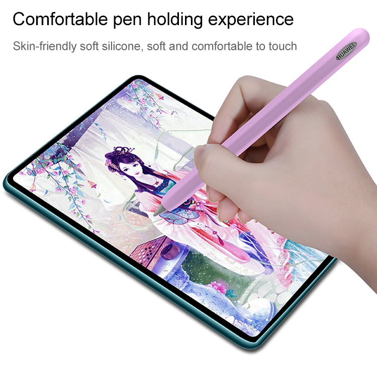 For Huawei M-pencil Stylus Touch Pen Integrated Non-slip Silicone Protective Cover(Gray) - Pencil Accessories by PMC Jewellery | Online Shopping South Africa | PMC Jewellery | Buy Now Pay Later Mobicred