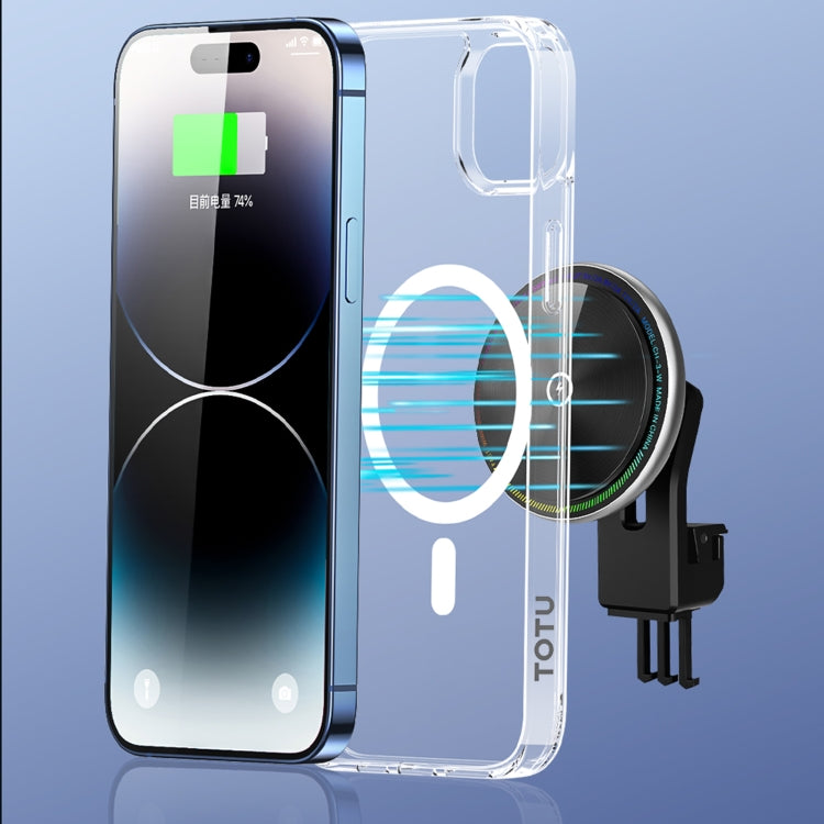 For iPhone 15 TOTUDESIGN PC-5 Crystal Shield Series Magsafe Magnetic Phone Case(Transparent) - iPhone 15 Cases by TOTUDESIGN | Online Shopping South Africa | PMC Jewellery