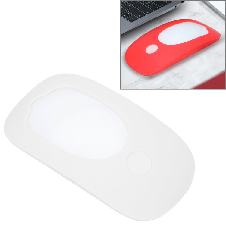 For Apple Magic Mouse 1 / 2 Mouse Silicone Protective Case(White) - Protective Bags by PMC Jewellery | Online Shopping South Africa | PMC Jewellery | Buy Now Pay Later Mobicred