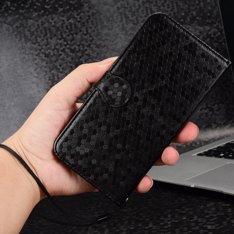 For Infinix Hot 40 / Hot 40 Pro 4G 2024 Honeycomb Dot Texture Leather Phone Case(Black) - Infinix Cases by PMC Jewellery | Online Shopping South Africa | PMC Jewellery | Buy Now Pay Later Mobicred