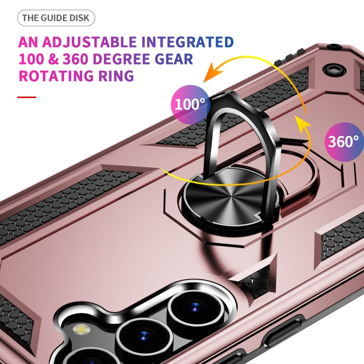 For Samsung Galaxy S24 5G Shockproof TPU + PC Phone Case(Rose Gold) - Galaxy S24 5G Cases by PMC TechLife | Online Shopping South Africa | PMC TechLife