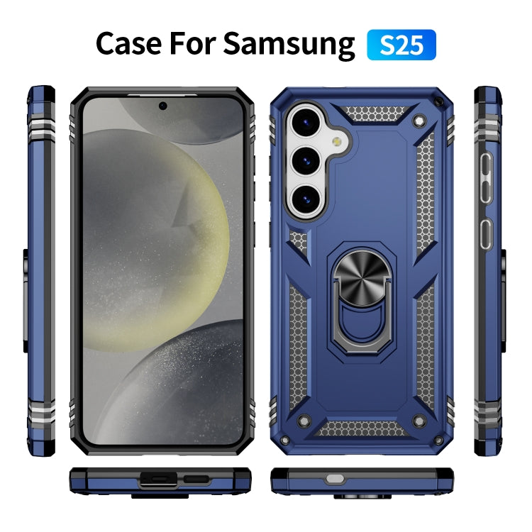 For Samsung Galaxy S25 5G Shockproof TPU + PC Phone Case(Blue) - Galaxy S25 5G Cases by PMC Jewellery | Online Shopping South Africa | PMC Jewellery | Buy Now Pay Later Mobicred