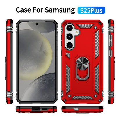 For Samsung Galaxy S25+ 5G Shockproof TPU + PC Phone Case(Red) - Galaxy S25+ 5G Cases by PMC Jewellery | Online Shopping South Africa | PMC Jewellery | Buy Now Pay Later Mobicred