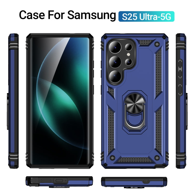 For Samsung Galaxy S25 Ultra 5G Shockproof TPU + PC Phone Case(Blue) - Galaxy S25 Ultra 5G Cases by PMC Jewellery | Online Shopping South Africa | PMC Jewellery | Buy Now Pay Later Mobicred