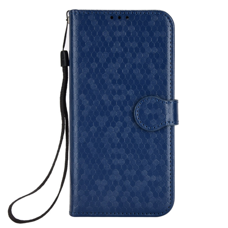 For Honor Magic6 Pro Honeycomb Dot Texture Leather Phone Case(Blue) - Honor Cases by PMC Jewellery | Online Shopping South Africa | PMC Jewellery | Buy Now Pay Later Mobicred