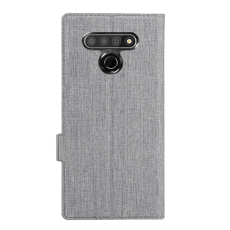 For LG Stylo 6 ViLi Side Button Magnetic Suction Type Shockproof TPU + PU Horizontal Flip Protective Case with Card Slot & Holder & Wallet(Grey) - LG by ViLi | Online Shopping South Africa | PMC Jewellery | Buy Now Pay Later Mobicred