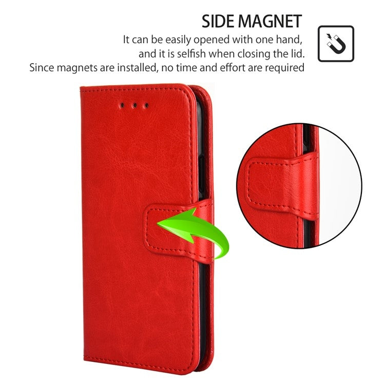 For Motorola Edge 5G 2024 Crystal Texture Leather Phone Case(Red) - Motorola Cases by PMC Jewellery | Online Shopping South Africa | PMC Jewellery | Buy Now Pay Later Mobicred