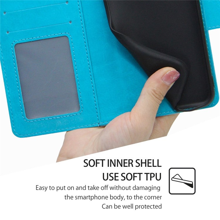 For Motorola Edge 5G 2024 Crystal Texture Leather Phone Case(Sky Blue) - Motorola Cases by PMC Jewellery | Online Shopping South Africa | PMC Jewellery | Buy Now Pay Later Mobicred