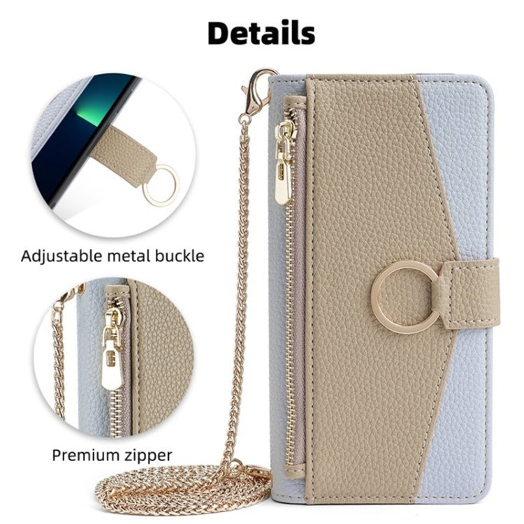 For Honor 70 Crossbody Litchi Texture Leather Phone Case(Blue) - Honor Cases by PMC TechLife | Online Shopping South Africa | PMC TechLife | Buy Now Pay Later Mobicred