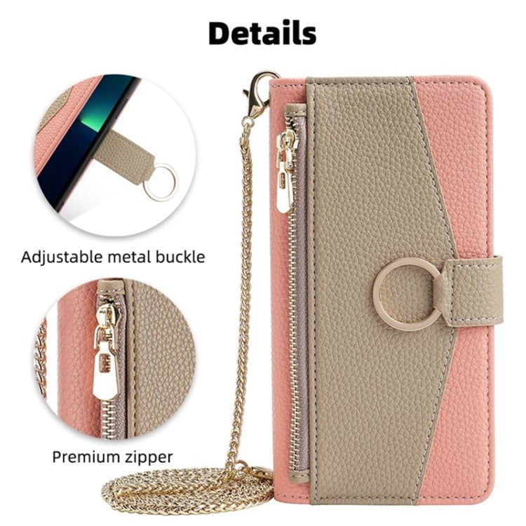 For Honor Magic5 Crossbody Litchi Texture Leather Phone Case(Pink) - Honor Cases by PMC TechLife | Online Shopping South Africa | PMC TechLife | Buy Now Pay Later Mobicred