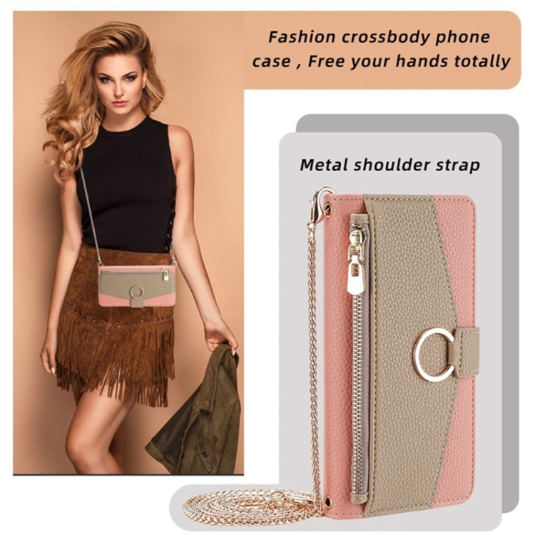 For Honor Magic5 Crossbody Litchi Texture Leather Phone Case(Pink) - Honor Cases by PMC TechLife | Online Shopping South Africa | PMC TechLife | Buy Now Pay Later Mobicred