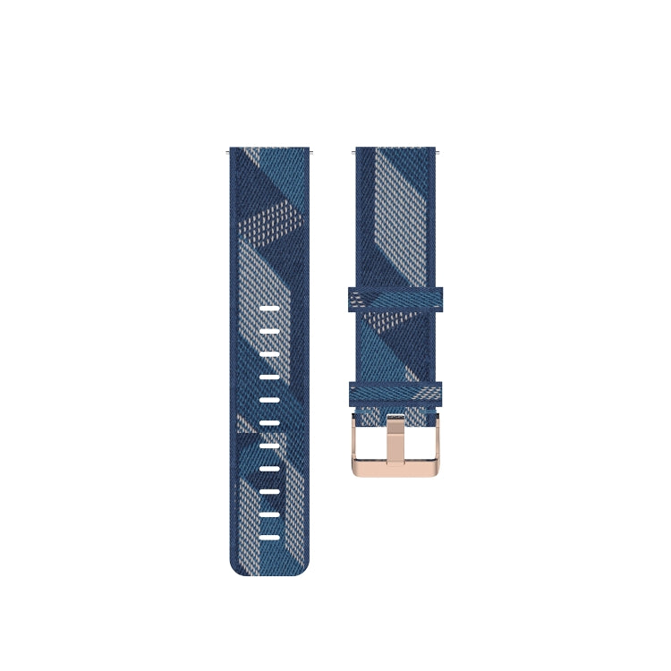 20mm Universal Stripe Weave Nylon Watch Band(Blue) - free shipping - PMc TechLife - Order now!