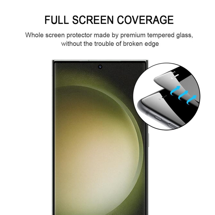 For Samsung Galaxy S23 Ultra 5G 25pcs Full Glue Screen Tempered Glass Film, Support Fingerprint Unlocking - Galaxy S23 Ultra 5G Tempered Glass by PMC Jewellery | Online Shopping South Africa | PMC Jewellery