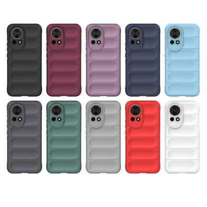 For Huawei nova 12 5G Magic Shield TPU + Flannel Phone Case(Grey) - Huawei Cases by PMC Jewellery | Online Shopping South Africa | PMC Jewellery | Buy Now Pay Later Mobicred