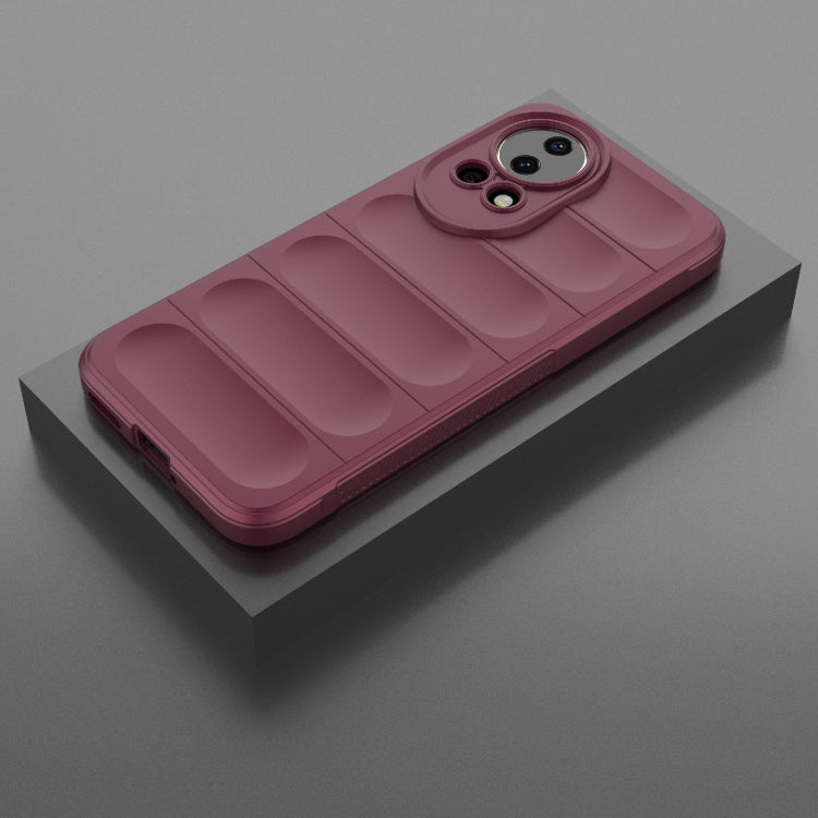 For Huawei nova 12 5G Magic Shield TPU + Flannel Phone Case(Wine Red) - Huawei Cases by PMC TechLife | Online Shopping South Africa | PMC TechLife | Buy Now Pay Later Mobicred