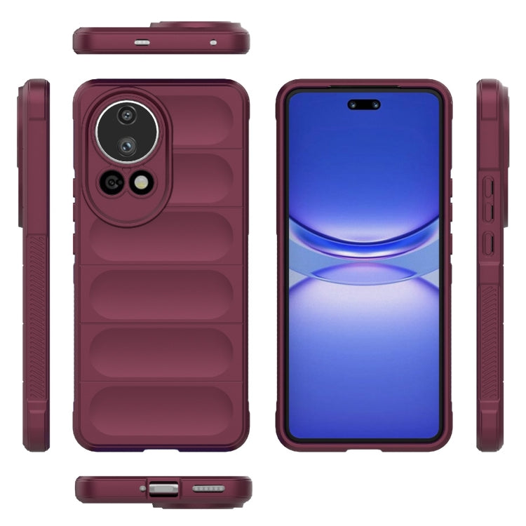 For Huawei nova 12 Ultra / 12 Pro Magic Shield TPU + Flannel Phone Case(Wine Red) - Huawei Cases by PMC TechLife | Online Shopping South Africa | PMC TechLife | Buy Now Pay Later Mobicred
