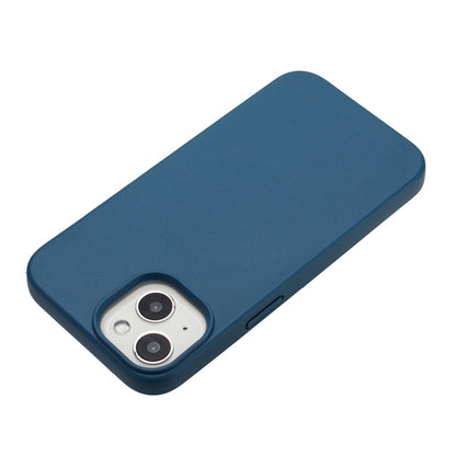 For iPhone 14 Plus Wheat MagSafe Magnetic Straw Material + TPU Phone Case(Blue) - iPhone 14 Plus Cases by PMC Jewellery | Online Shopping South Africa | PMC Jewellery