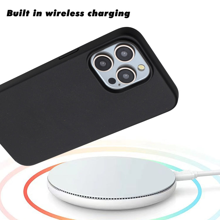 For iPhone 11 Pro Wheat MagSafe Magnetic Straw Material + TPU Phone Case(Black) - iPhone 11 Pro Cases by PMC TechLife | Online Shopping South Africa | PMC TechLife