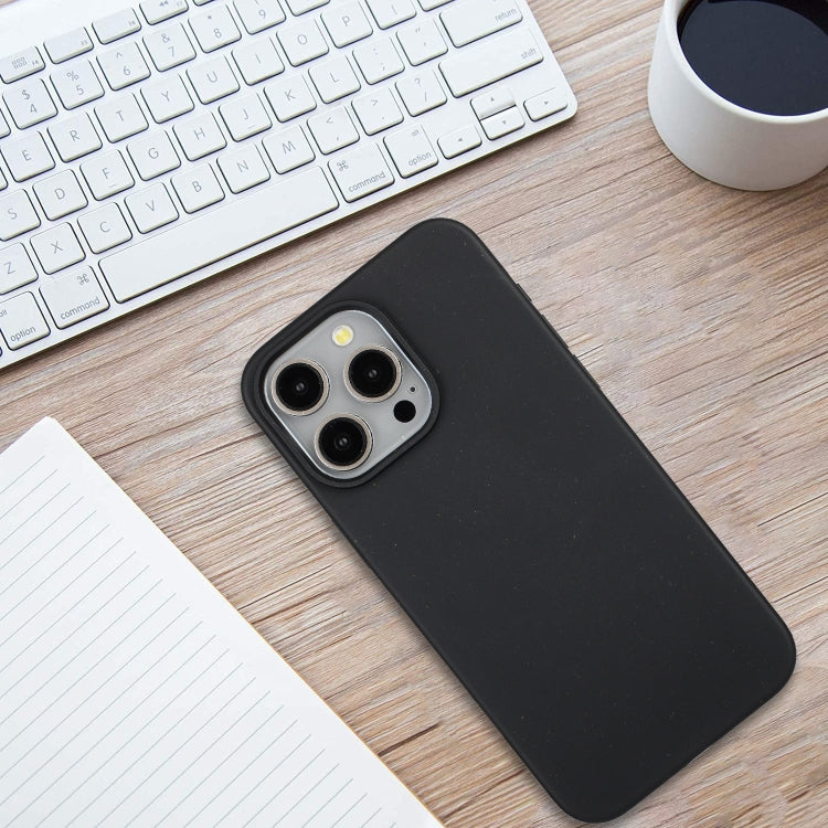 For iPhone 11 Pro Wheat MagSafe Magnetic Straw Material + TPU Phone Case(Black) - iPhone 11 Pro Cases by PMC TechLife | Online Shopping South Africa | PMC TechLife