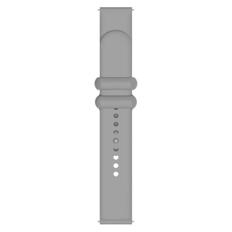 18mm Universal Solid Color Reverse Buckle Silicone Watch Band(Grey) - free shipping - PMC TechLife - Order now!