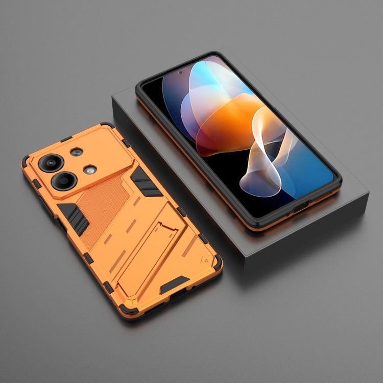 For Xiaomi Redmi Note 13R Pro 5G Punk Armor 2 in 1 PC + TPU Phone Case with Holder(Orange) - Xiaomi Cases by PMC Jewellery | Online Shopping South Africa | PMC Jewellery | Buy Now Pay Later Mobicred